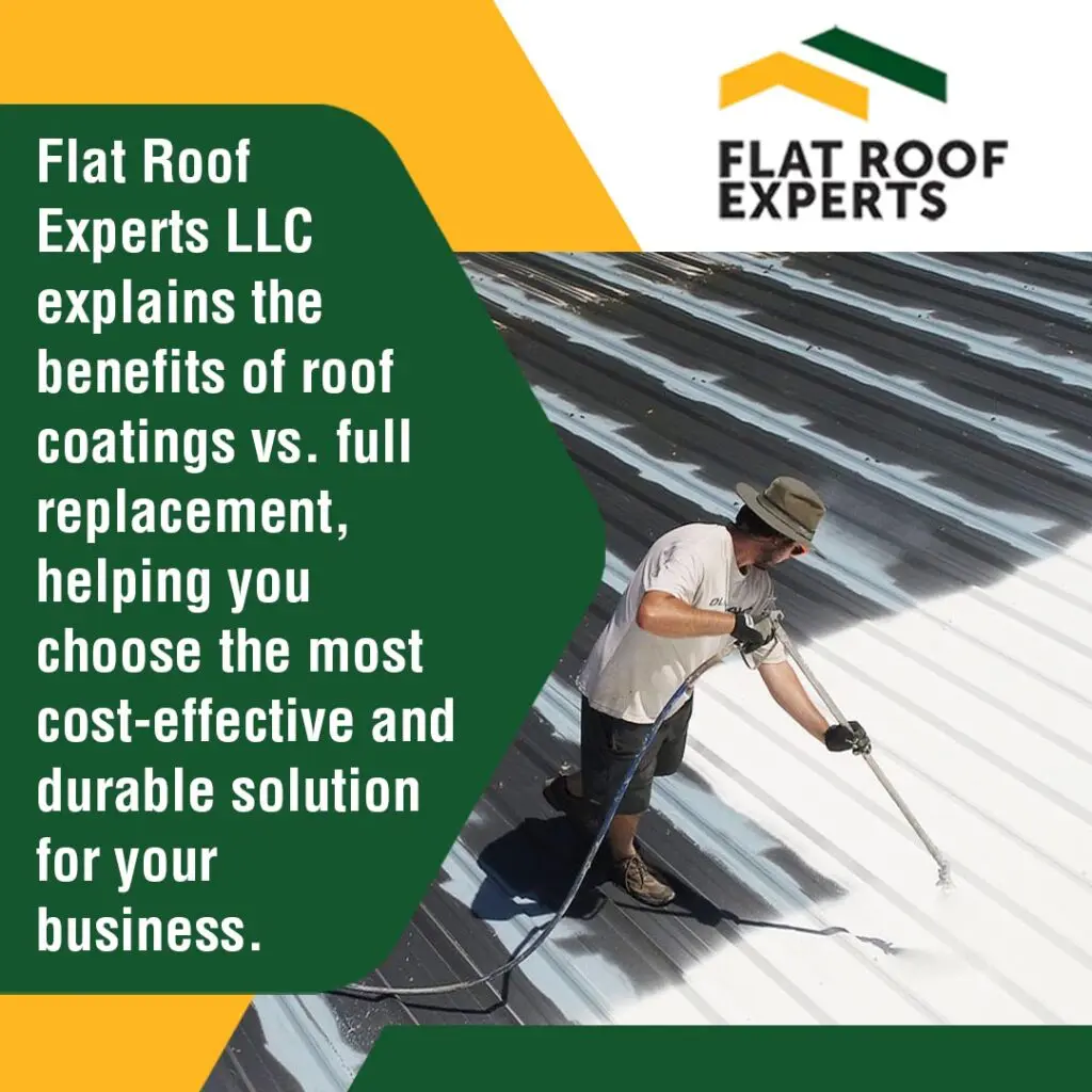 Metal roof coating application showing cost-effective alternative to full roof replacement