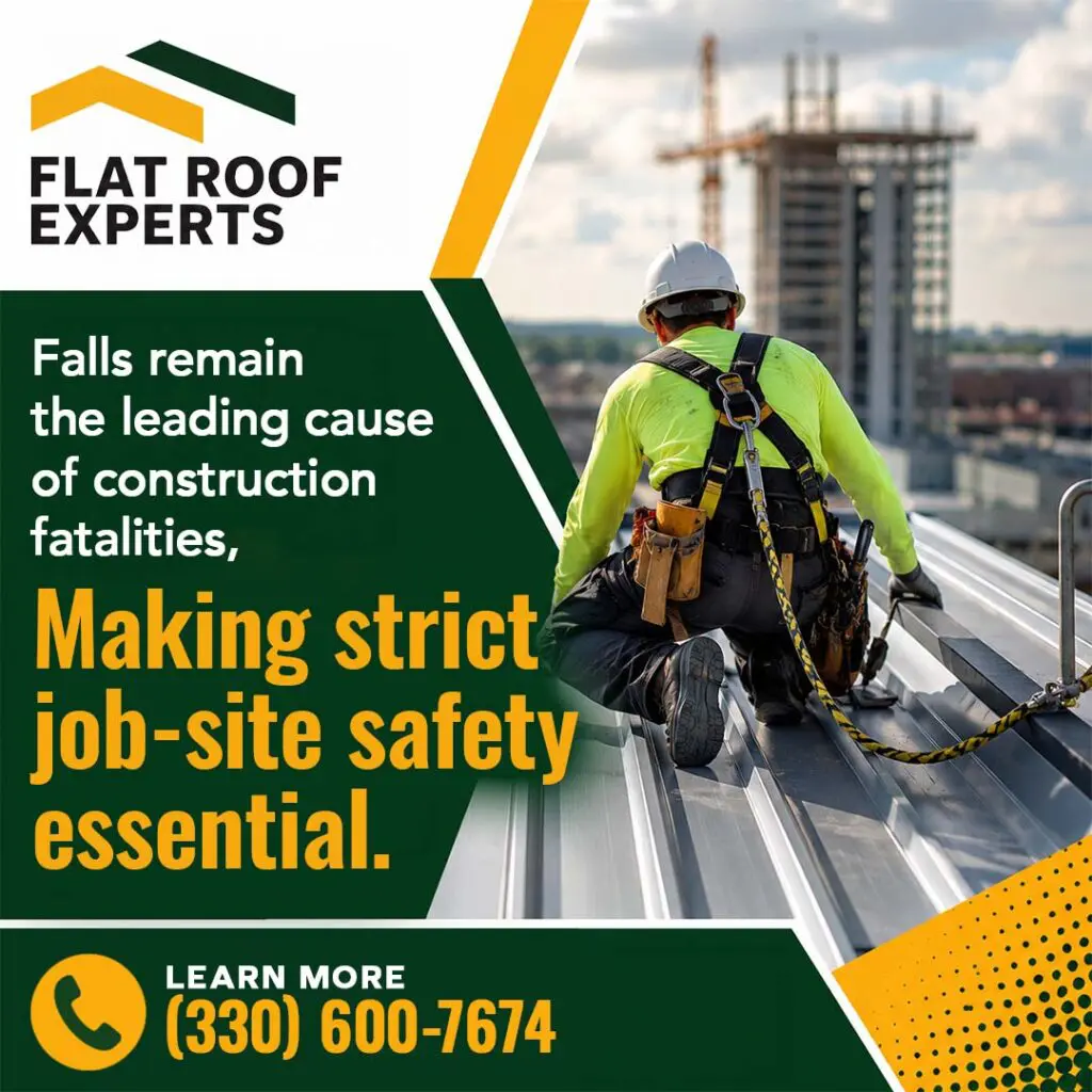 Make strict job-site safety essential- Flat Roof Experts LLC